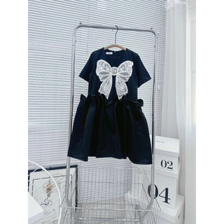 ĐẦM BABYDOLL ĐÍNH NƠ TRẮNG