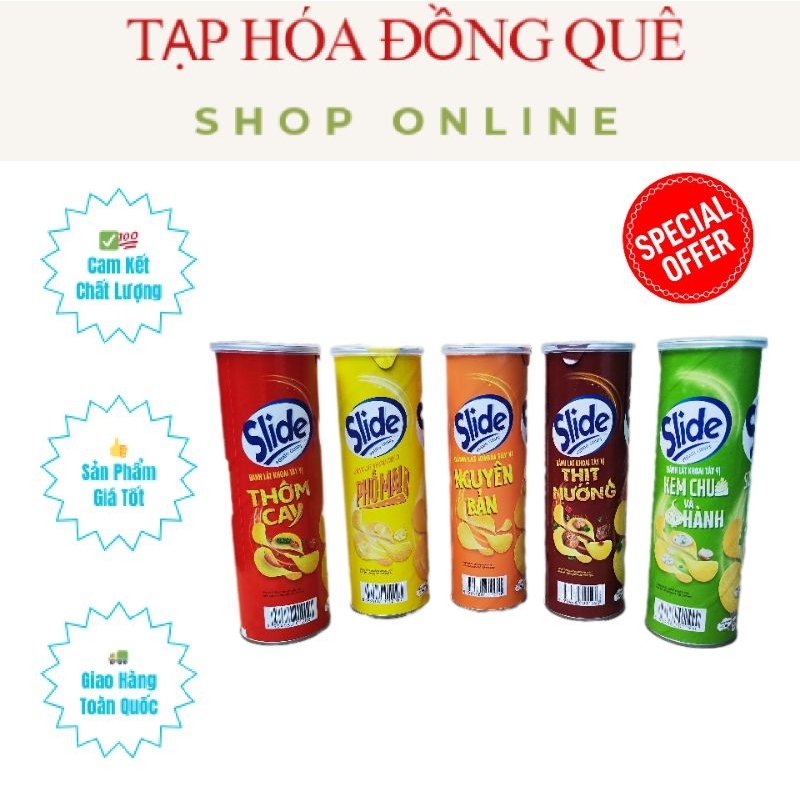 Một Hũ Bánh Slide Khoai Tây Thơm Ngon Giòn Ngậy 90g