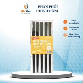 Đũa Shikisai Kháng Khuẩn Chống Mốc Nhật Bản Chính Hãng Có Tem Chống Giả Set 10 Đôi