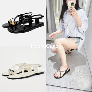 Sandal xỏ ngón zr đính kim loại fullbox