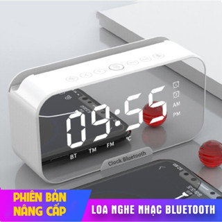 Đồng hồ Bluetooth tích hợp loa mini, FM radio, hiển thị ngày giờ,nhiệt độ, màn hình Tráng Gương