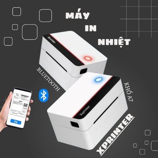 Máy in nhiệt Xprinter 362B, khổ A7, kết nối Bluetooth và Usb, tốc độ 152mm/s, độ phân giải 203dpi 