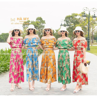 Váy hoa maxi 40-65kg