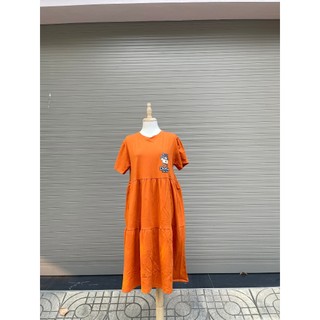 Đầm bầu - Váy bầu thời trang mùa hè BĐA338N Chất liệu cotton