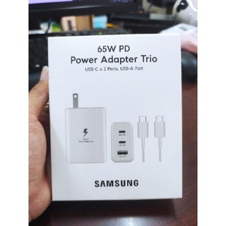 Bộ sạc nhanh 65w samsung 3 cổng sạc linh kiện - type-c