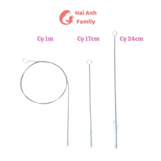 Cọ rửa ống hút bình sữa, cọ rửa dây máy hút sữa cho bé - Chất liệu thép không gỉ cao cấp