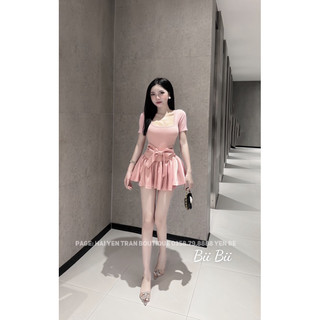 Váy Nơ Cổ Vuông Siêu Hot