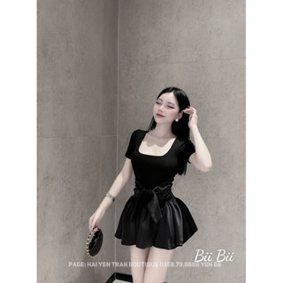Váy Nơ Cổ Vuông Siêu Hot