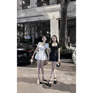 Váy Nơ Cổ Vuông Siêu Hot