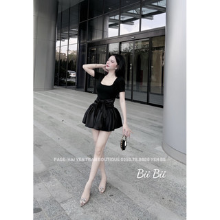 Váy Nơ Cổ Vuông Siêu Hot