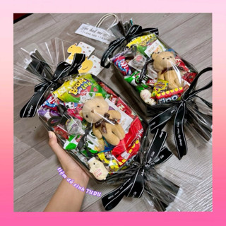 Set bánh kẹo khổng lồ bản đặc biệt - quà tặng bạn trai kèm đèn, thiệp, túi đựng