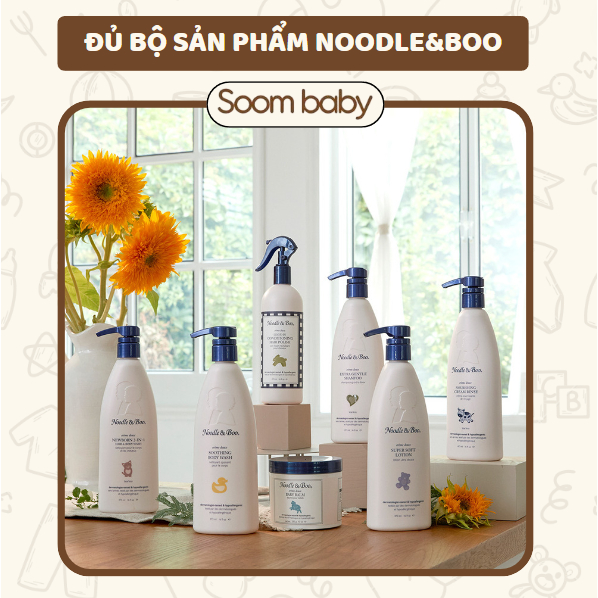  Bộ Sản Phẩm Chăm Sóc Da - Tóc & Cơ Thể Noodle & Boo nội địa Mỹ cho bé từ sơ sinh 