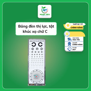 Bảng đèn thử thị lực, tật khúc xạ chữ C
