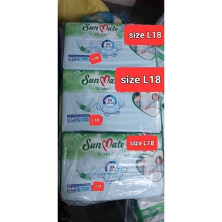 Combo 2goi Tã dán SUNMATE Size L18 người già,người hạn chế đi lại tại shop366tuongvy