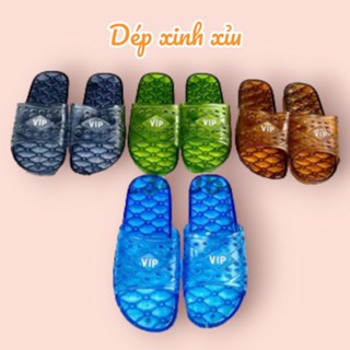 Dép lỗ đi trong nhà nam nữ văn phòng nhà tắm nhựa vip rửa nước thoải mái êm chân Vip N3