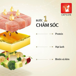 (Giá SỐC)(1KG) Thức ăn cho mèo mọi lứa tuổi hạt Cateye