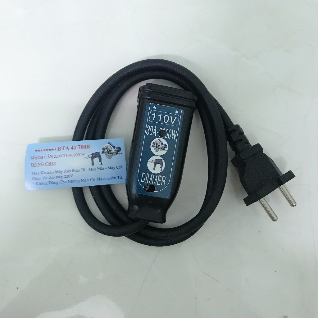 Mạch cản điện 3000W có dây tiện dụng - Biến Thế Biến Áp Chuyển Điện 220v Ra 110v 100v