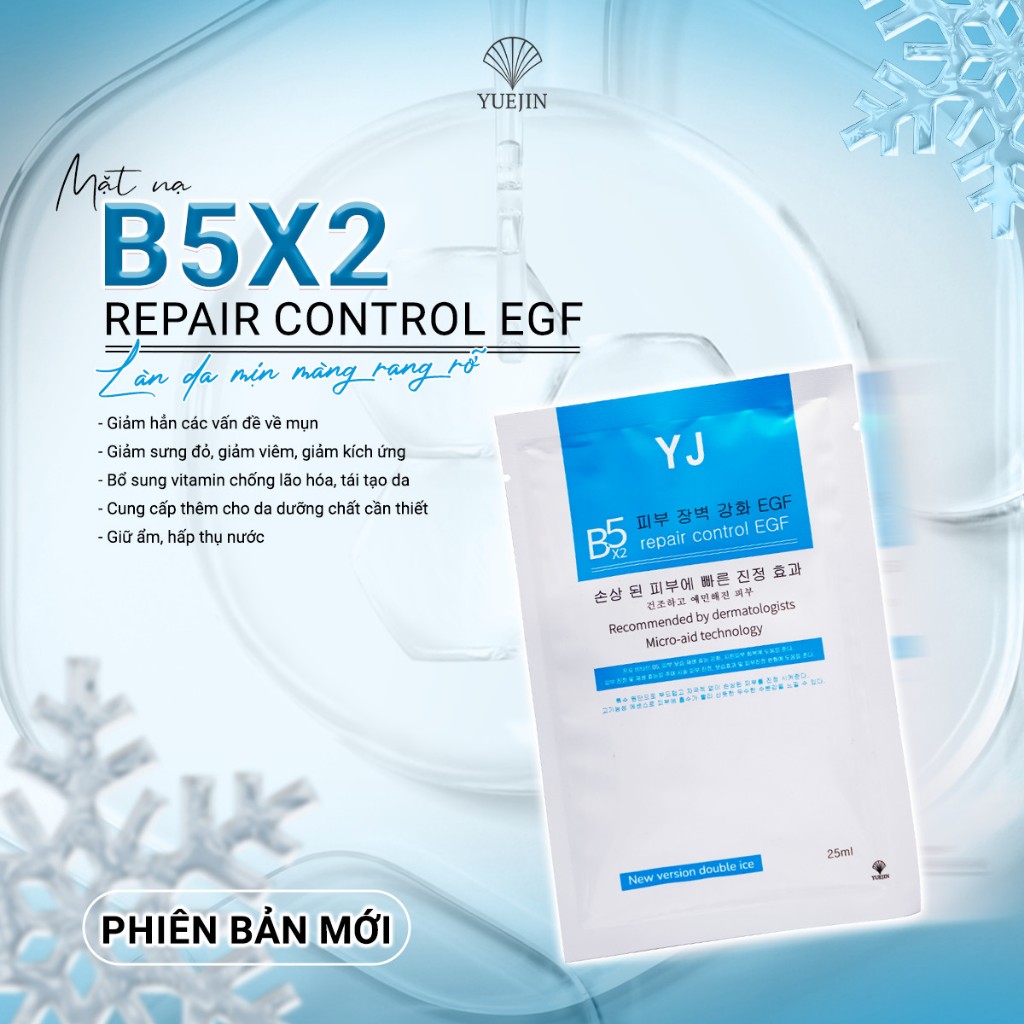 Yuejin Mặt nạ cấp ẩm phục hồi da B5 Repair Control EGF 25ml