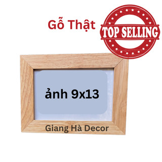 Khung Ảnh Để Bàn [Gỗ Thật] 9x13 Treo Tường Trang Trí Màu Đen Trắng