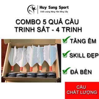 CẦU TRINH SẮT Đá Phủi 4 Trinh 4 Đế (1 HỘP 5 QUẢ)  Cao Su Đầm Bay Nhanh Cho Người Đá Lưới Và Sút Nhau