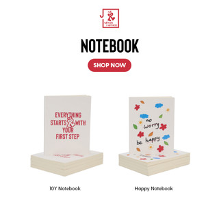 Jamlos Notebook - Sổ tay A5 giấy kẻ bìa in chữ và hình