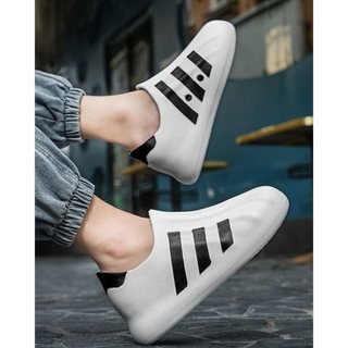 Giày thể thao superstar adifom core black, dép adifom hàng cao cấp nam nữ tặng kèm tất trắng