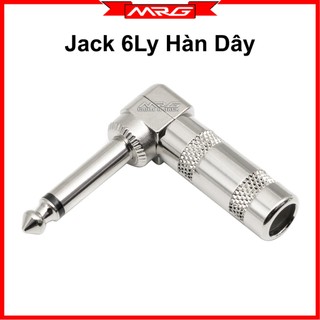 Jack 6 Ly (6.5mm) Cong Góc Vuông Chữ L, dùng hàn dây tín hiệu âm thanh, giá 1 chiếc. J-6