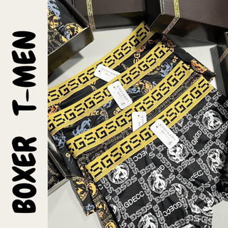 Sịp nam boxer cao cấp, set 4 quần sip Hoàng gia đóng hộp sang trọng, Quần boxer GDECC - Boxer Tmen