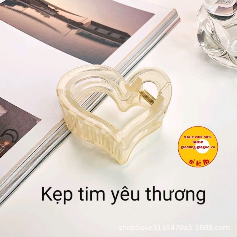1 Kẹp Tóc Trái Tim Phong cách HÀn Quốc ( Mã 2 )