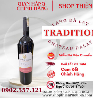 Vang đỏ đà lạt chateau dalat tradition 12% 750ml