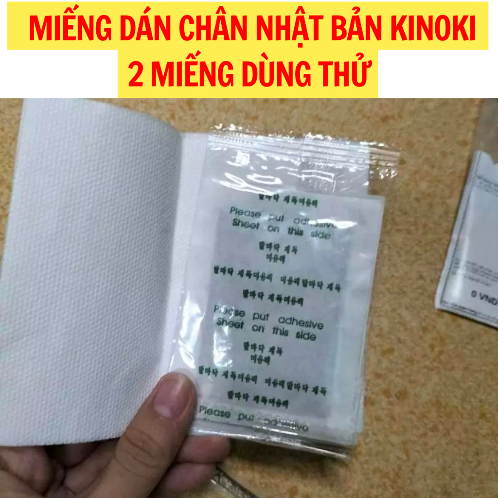 10 Miếng Dán Chân Thải Độc Nhật Bản Kinoki Detox Foot Patch - Ngủ Ngon, Thư Giãn, Giảm Đau Nhức, Tê Bì Chân, Thanh Lọc