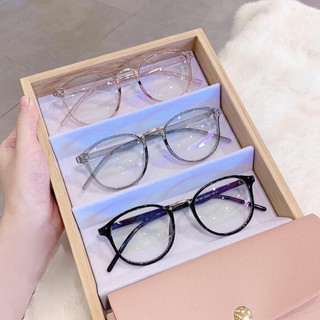 Mắt kính giả cận nam nữ dáng tròn trẻ trung gọng kính mắt style hàn quốc nhựa dẻo siêu bền -209