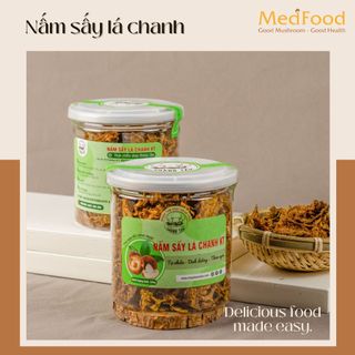 Khô nấm hương sấy lá chanh hũ 100g loại 1, nấm khô nấm đông cô sấy lá chanh, eat clean, thuần chay rất ngon, ăn vặt ngon