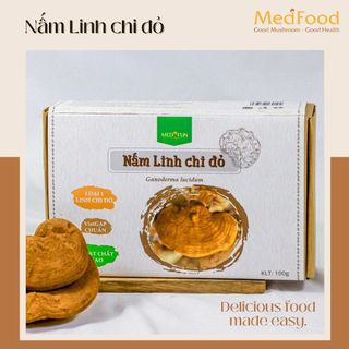Nấm linh chi đỏ medifun 100g, 250g, Xích linh chi loại 1 chuẩn VietGAP, tai nấm to chắc nguyên bào tử, giàu hoạt chất