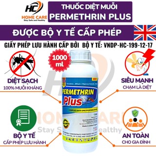 Thuốc Diệt Muỗi PERMETHRIN PLUS 1000ml, Nhập Khẩu Anh Quốc Không Mùi, Thuốc Phun Muỗi Y Tế Diệt Muỗi Kháng – HOME CARE
