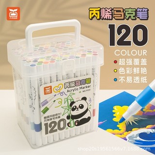  Bộ màu sịn 120 ,100,80 Mẫu mới Mầu Bút Sơn Acrylic Marker Chống Nước Vẽ Trên Mọi Chất Liệu Tô