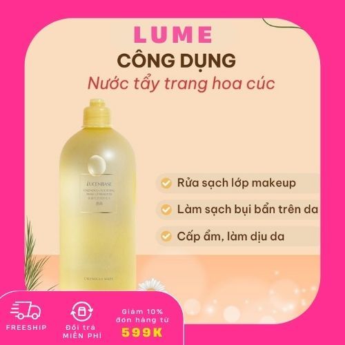 Nước tẩy trang Lume Nước tẩy trang Lume Nước tẩy trang Lume Nước tẩy trang Lume Nước tẩy trang Lume hoa cúc làm sạch dị