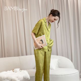 Bộ ngủ nữ chính hãng bambi - set pijama ms. grace – 1181