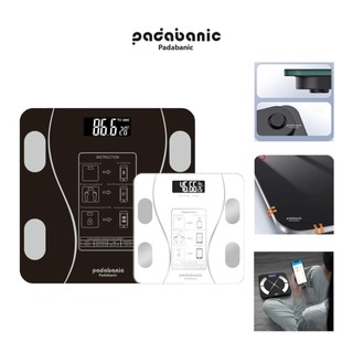  Cân Điện Tử Padabanic Kết Nối Bluetooth Đo Chỉ Số Cơ Thể Màn Hình LCD Hiển Thị Số Đo 