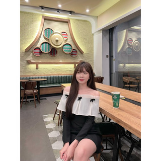 Đầm Trễ Vai Bèo Nơ (ẢNH THẬT)