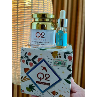 Combo Q2 COLLAGEN Vàng & Serum Dewdrop 24k
