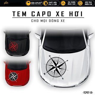 Tem la bàn dán trang trí capo oto