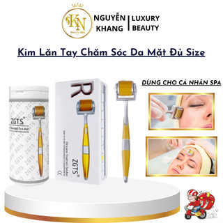 Kim lăn tay vàng zgts cây kim lăn mặt | chăm sóc da lăn tóc đủ size 0.25 đến 2.0