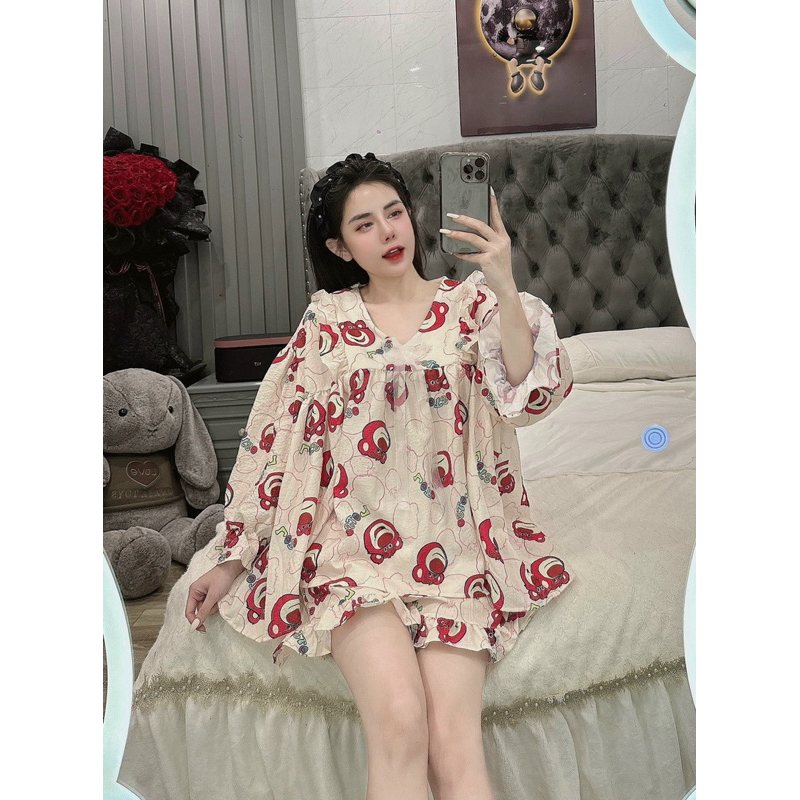 SET BỘ BABYDOLL HOẠT HÌNH CƯNG