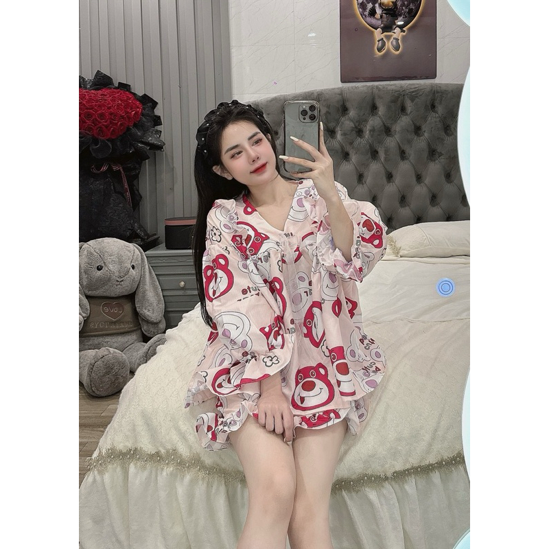 SET BỘ BABYDOLL HOẠT HÌNH CƯNG