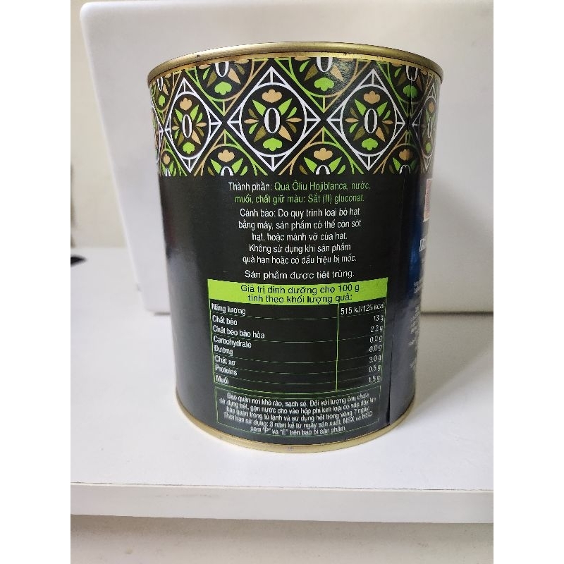 Quả oliu xanh tách hạt 3kg