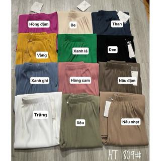 quần ống suông dập ly freesize