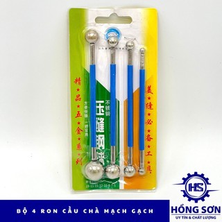 Bộ 4 bi lăn mạch keo 2 thành phần - Bộ miết ron gạch - 4 Bi lăn keo chà ron- bi lăn keo chít mạch