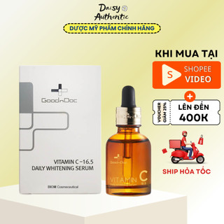 Serum Dưỡng Trắng Da, Giảm Thâm Nám GOODNDOC VITAMIN C 16.5 Daily Whitening