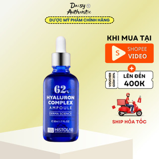 Serum ha histolab 62% hyaluron complex ampoule derma science 50ml - tinh chất cấp ẩm, phục hồi da thương tổn